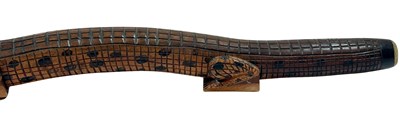 Lot 105 - Interesting Crocodile Themed Didgeridoo.
