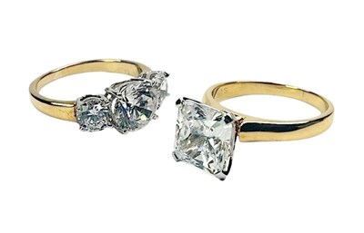 Lot 73 - Yellow Gold Dress Rings.