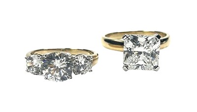 Lot 73 - Yellow Gold Dress Rings.