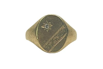 Lot 86 - Gents Signet Ring.