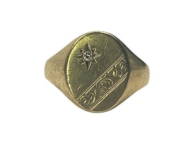 Lot 86 - Gents Signet Ring.