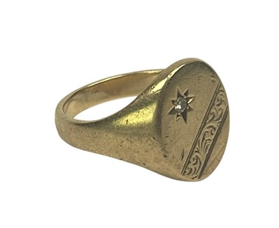 Lot 86 - Gents Signet Ring.