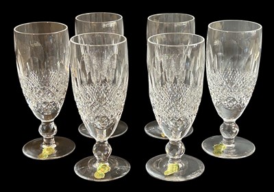 Lot 256 - 6 x Waterford Colleen Short Fluted Champagne Glasses.