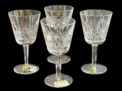 Lot 259 - 4 x Waterford Lismore Claret Glasses