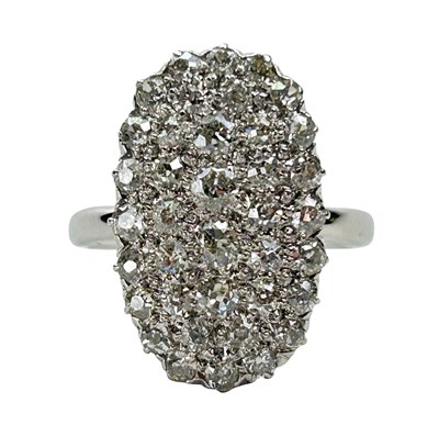 Lot 264 - Diamond Pave Cluster Ring.
