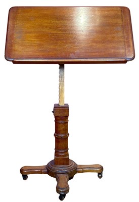 Lot 117 - 19th Century Mahogany Adjustable Reading Stand.