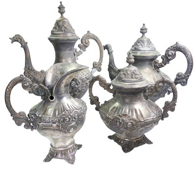 Lot 371 - A Portuguese Tea and Coffee Service.