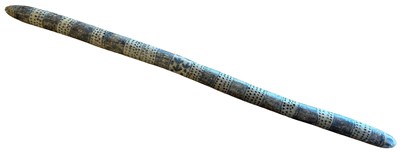 Lot 110 - Carved Hardwood Club.