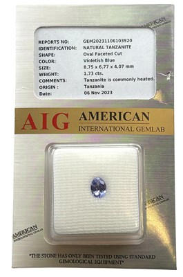 Lot 233 - 1.73CT Unset Tanzanite.