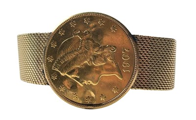 Lot 351 - Interesting Gold Watch.