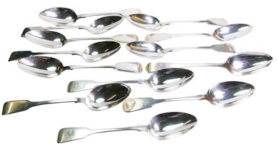 Lot 394 - Silver Table Spoons.