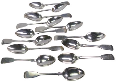 Lot 397 - Sterling Silver Dessert Spoons.
