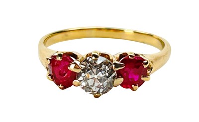 Lot 273 - Old European Cut Diamond Ring.