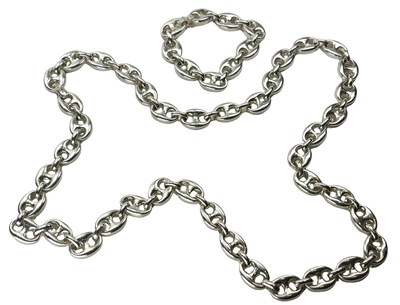 Lot 256 - Gucci Link Style Chain and Bracelet.