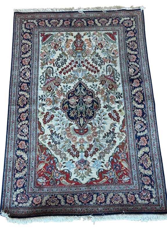 Lot 134 - Handwoven Wool Blend Rug.