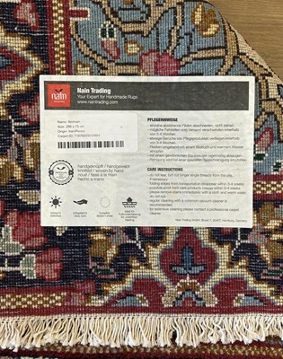 Lot 130 - Handwoven Iranian Kerman Wool Rug.