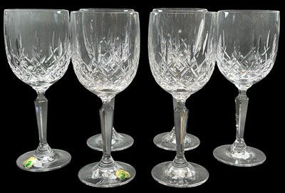 Lot 220 - Six Waterford Large Wine Goblets.