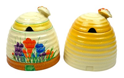 Lot 157 - A Pair of Clarice Cliff Honey Pots.