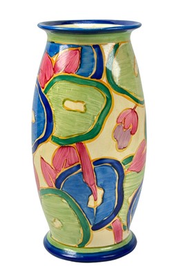 Lot 177 - Clarice Cliff 'Blue Chintz' Pattern Vase.