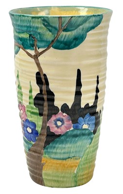 Lot 167 - Clarice Cliff 'Fragrance' Pattern Vase.