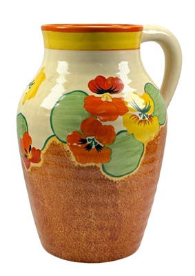 Lot 193 - Clarice Cliff 'Nasturtium' Pattern Jug.