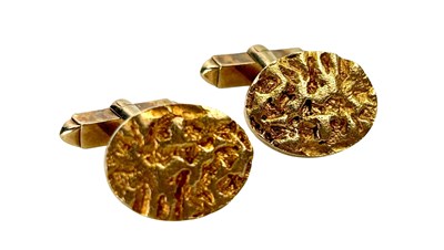 Lot 292 - Nugget Style Cuff Links.