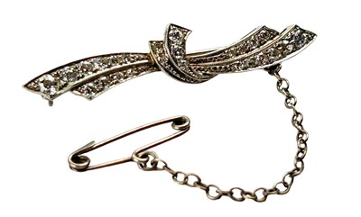 Lot 293 - Platinum and Diamond Brooch.