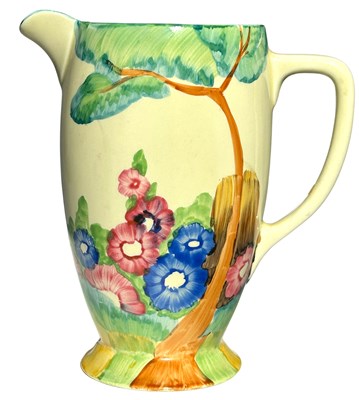 Lot 163 - Clarice Cliff 'Fragrance' Pattern Cronet Jug.