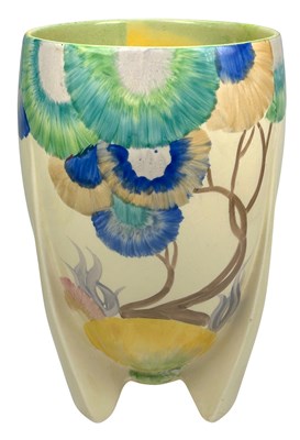 Lot 182 - Clarice Cliff 'Rhodanthe' Pattern Vase.