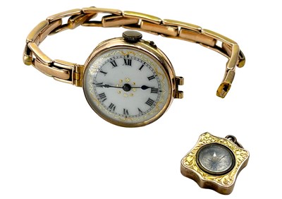 Lot 286 - Vintage Watch and Compass.
