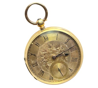 Lot 344 - An Open Face Pocket Watch.