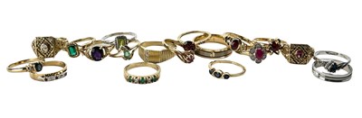 Lot 240 - A Plethora of Gem set Rings.