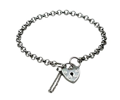 Lot 246 - A White Gold Bracelet.
