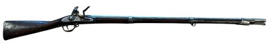 Lot 406 - Long Barrel Flintlock Musket.