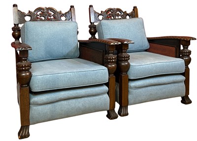 Lot 117 - Two Bergere Armchairs.