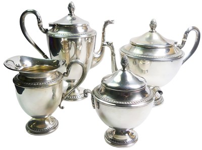 Lot 375 - An Italian Silver Tea and Coffee Service.