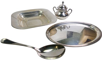 Lot 377 - Four 800 Silver Items.