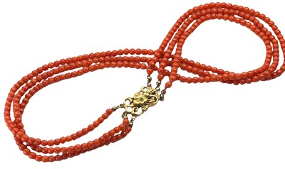 Lot 280 - Orange Red Coral Strand.