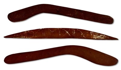 Lot 99 - 3 x Boomerangs.
