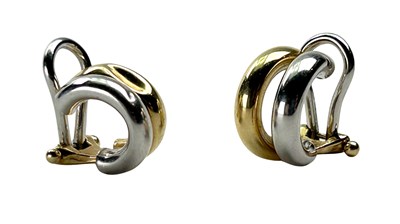 Lot 275 - Two Tone Huggie Earrings.