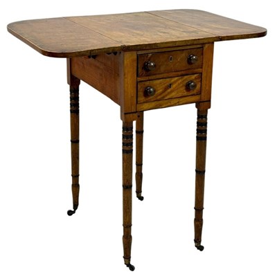 Lot 108 - Small Antique Pembroke Sewing Table.