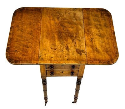 Lot 108 - Small Antique Pembroke Sewing Table.