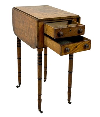 Lot 108 - Small Antique Pembroke Sewing Table.