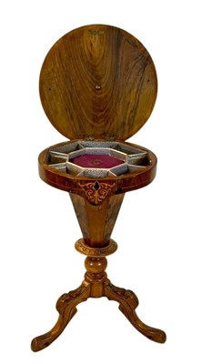 Lot 112 - Small Walnut Marquetry Games Table.