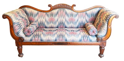 Lot 121 - William IV Mahogany Double Seater Sofa