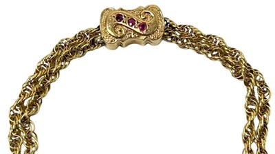 Lot 262 - 9ct Padlock Bracelet.