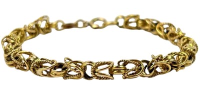Lot 260 - French Knitted Link Style Bracelet.