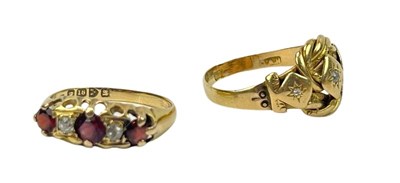 Lot 242 - Four Gold Rings.