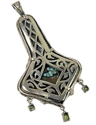 Lot 239 - Arts and Crafts Style Silver Pendant.
