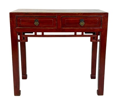 Lot 177 - Oriental Two Drawer Console Table.